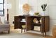 Hammary® Hidden Treasures Brown Radial 4-Door Accent Cabinet-2