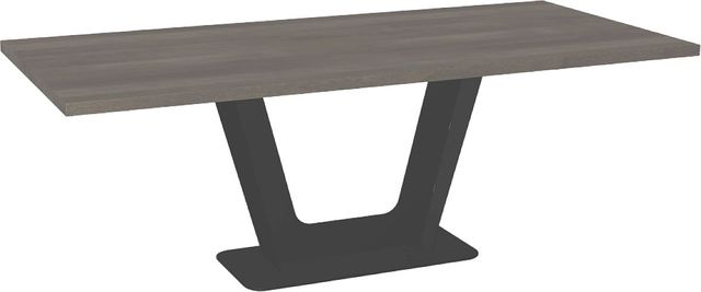 Amisco Customizable Amelia 84" Rectangular Dining Table with 1.5" Solid Birch Top-0