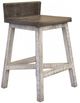 International Furniture Direct Stone Gray/White Counter Stool-0