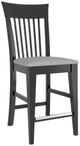 Canadel® Gourmet Peppercorn Washed Upholstered Fixed Stool-0