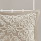 Olliix by Madison Park Sabrina 3 Piece Taupe King/California King Tufted Cotton Chenille Bedspread Set-3