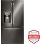 LG 36 in. 27.7 Cu. Ft. PrintProof™ Black Stainless Steel Freestanding French Door Refrigerator-2