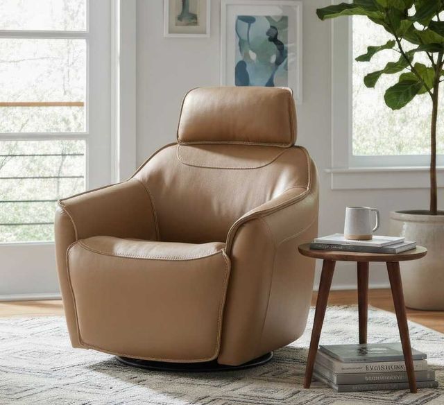 Liberty Furniture Darby Kona Butternut Power Reclining Swivel Accent Chair-2