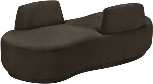 Meridian Furniture Argyle Brown Chenille Fabric Chaise-0