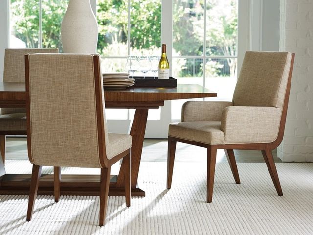 Lexington Home Kitano Marino Hazelnut/Medford Upholstered Arm Chair-3