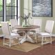 Winners Only® Augusta Gray/White Upholstered Dining Side Chair-1