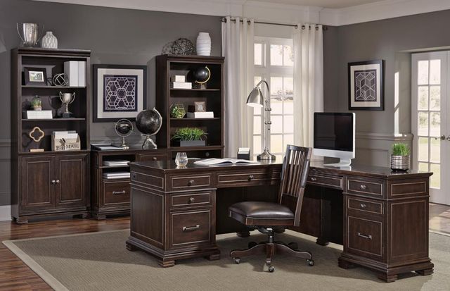 aspenhome® Weston Brown Ale 66" Desk for a Return-3