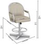 Chromcraft Customizable Bridges Swivel Tilt Counter Height Dining Stool-2