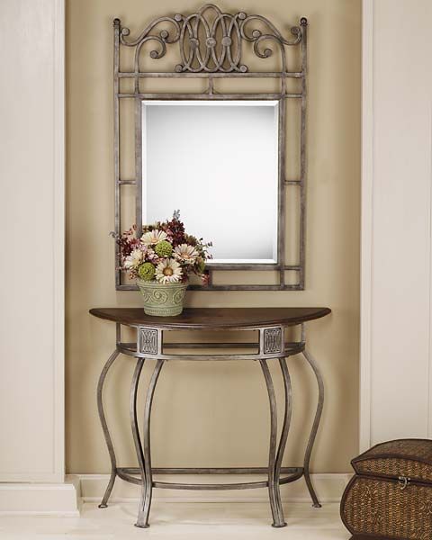 HH2 Home Montello Old Steel Console Mirror-1