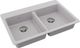 Elkay Quartz Classic® Graystone 33" x 22" x 5-1/2" Double Bowl Drop-In ADA Sink with Perfect Drain®-0