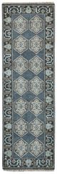 Feizy Ustad Dark Blue/Gray 2'6" x 8' Runner Rug-0