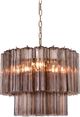 Dovetail Furniture Elcroft Smoke Chandelier-0