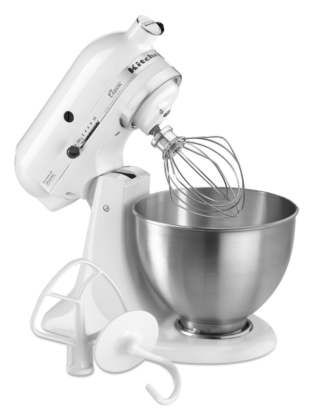 KitchenAid® Classic™ Series White Stand Mixer | Frank's Appliance
