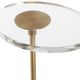 Uttermost® Kaufman Crystal Top Accent Table with Antique Brass/Black Base-4