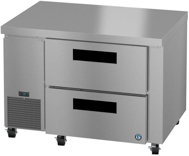 Hoshizaki Steelheart® 46" 11.78 Cu. Ft. Stainless Steel Single Section Undercounter Side Mount Refrigerator with Stainless Drawers-3