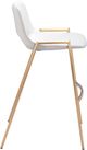 Zuo Modern Desi White & Gold Barstool Chair-1