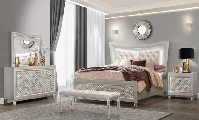 Global Furniture USA Paris Champagne Nightstand-2