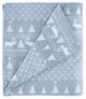 Olliix by Woolrich Flannel Blue Winter Frost Queen Cotton Sheet Set-0