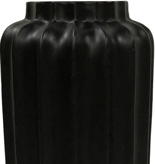Harp & Finial® Bari Matte Black Small Floor Vase-1
