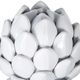 A & B Home White Ceramic Artichoke Sculpture-2