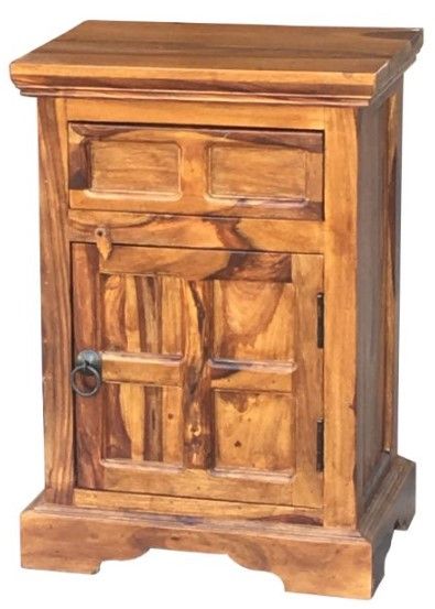 Jaipur Furniture Ganga Plus Brown Right Handle Bedside Cabinet-0