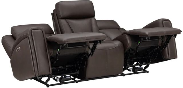 Parker House® Maveric Bette Coffee Power Reclining Sofa with Zero Gravity and Drop Down Table-1
