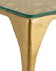 Currey & Company Honeycomb Clear Drinks Table with Gold Base-3