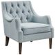 Olliix by Madison Park Dusty Blue Qwen Button Tufted Accent Chair-3