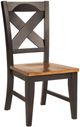 TEI Quinton Black/Pecan Side Chair-0