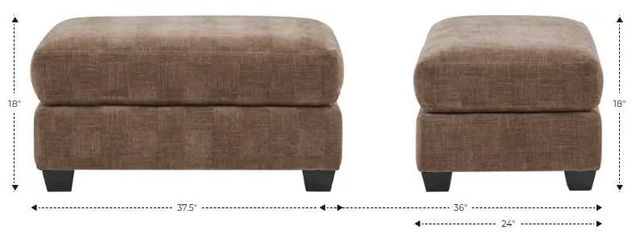 La-Z-Boy® Wilmette Ivory Leather Ottoman-2