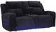 Signature Design by Ashley® Forest Lake Black Power Reclining Loveseat with Console and Adjustable Headrest-2