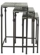 A & B Home 3-Piece Black/Gray Plant Stand Set-3