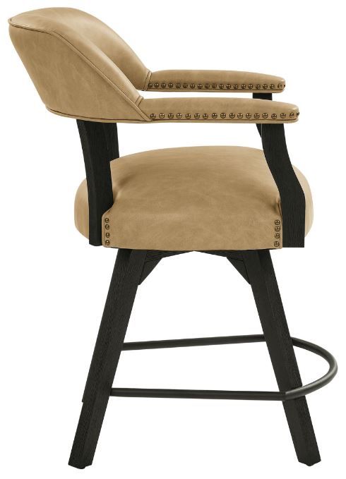 Steve Silver Co. Rylie Sand/Black Counter Captains Chair-3