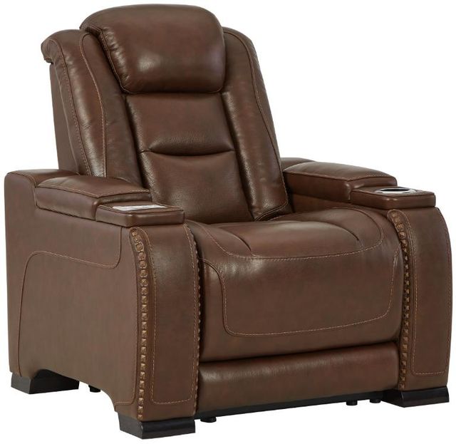 Signature Design by Ashley® The Man-Den 3-Piece Mahogany Living Room Set-3