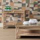 Currey & Company Olisa Glass Insert Natural Cocktail Table-4