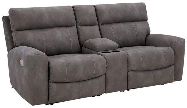 Signature Design by Ashley® Next-Gen DuraPella 3-Piece Slate Power Reclining Sectional Loveseat and Console-0