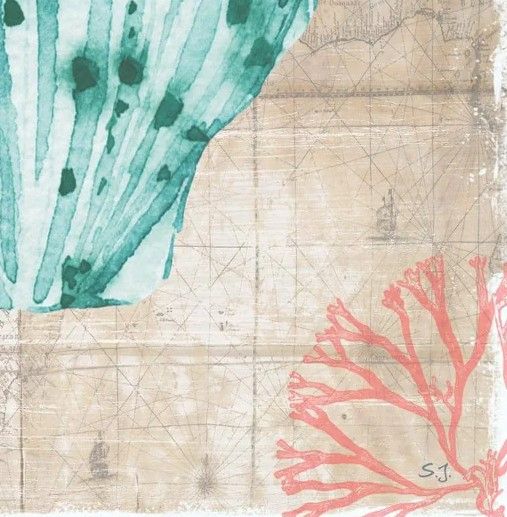 Classy Art Coral Cove I by Susan Jill Wall Art-2