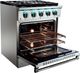 VEZENI Reminiscia 30" Stainless Steel Pro Style Dual Fuel Range-4