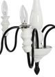 A & B Home Black/White 5-Light Chandelier -1