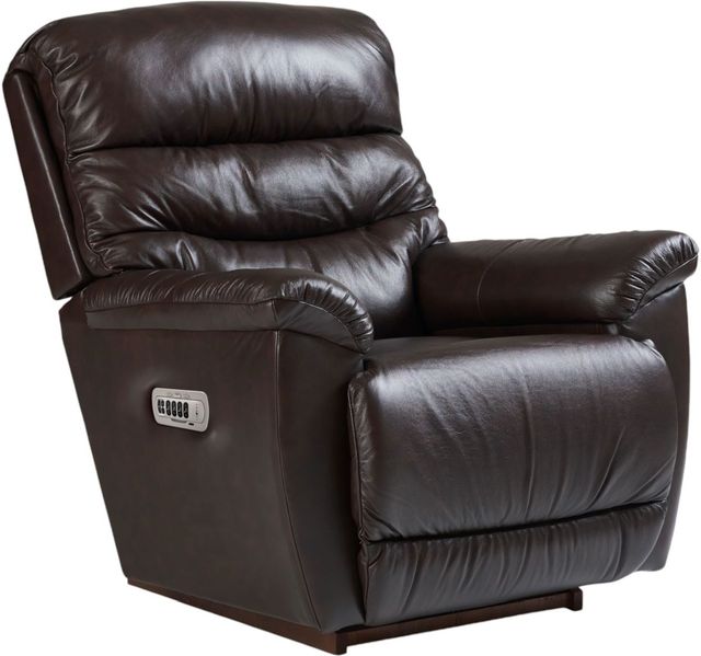La-Z-Boy® Joshua Chestnut Leather Power Rocking Recliner with Headrest and Lumbar-0