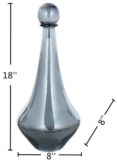 StyleCraft Austin Allen James Pantone Blue 18" Plated Glass-3