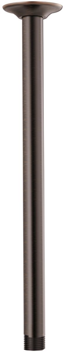 Brizo Essential™ Venetian Bronze® 13.44" Ceiling Mount Shower Arm and Round Flange-0