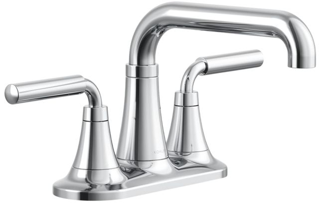 KOHLER® Tone™ Polished Chrome 1.2 GPM Centerset Bathroom Sink Faucet-0