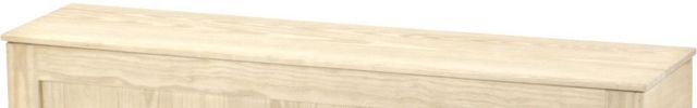 Crate Designs™ Furniture Unfinished Wood Top Storage Bench-1