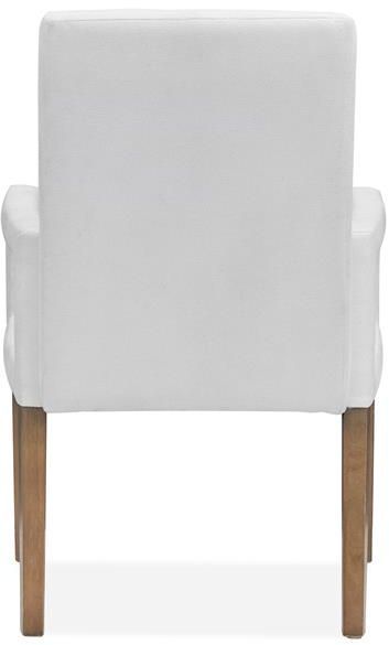 Magnussen Home® Lindon Belgian Wheat/White Dining Arm Chair with Upholstered Seat & Back-3