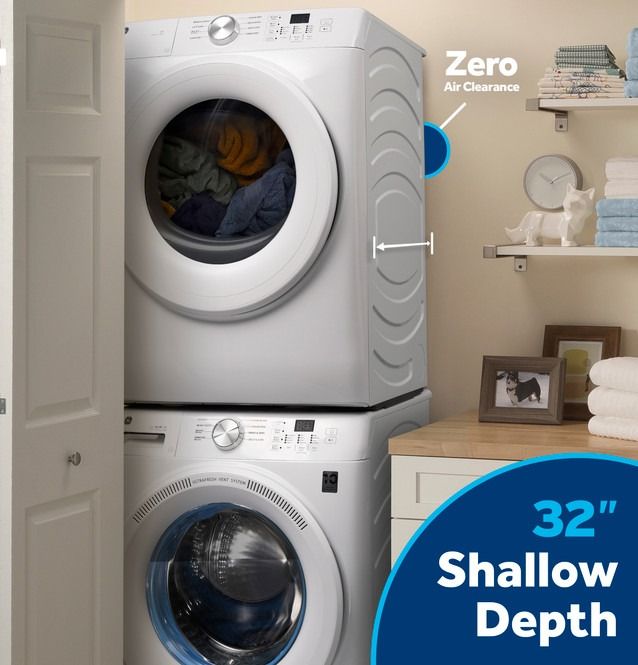 GE® SmartHQ™ 7.8 Cu. Ft. White Electric Dryer-11