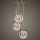 Uttermost® Mimas Antique Brass 3-Light Cluster Pendant-1