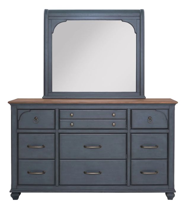 Legends Home Americana Corduroy Blue Dresser-2