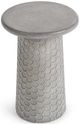 Classic Home Delaine Light Gray 20" Concrete Outdoor Table-2