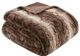 Olliix by Madison Park Zuri 1 Chocolate Faux Fur Oversized Bed Throw-0
